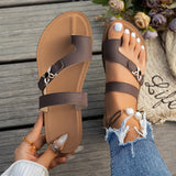 Purpdrank Comfortable Non-Slip Chic Women's Slide Sandals - Faux Cover Upper for Indoor/Outdoor Wear