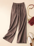 Chic Vintage Wide-Leg Pants: Breeze Through Spring to Fall - Casual, Comfortable, Easy-Care for Women