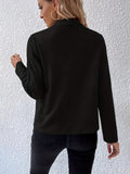 Chic Bomber Jacket for Women - Durable, Easy-Care, Vintage Style with Pockets, Ideal for Fall & Winter