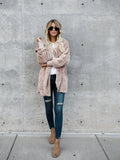 Cozy Faux Fur Fuzzy Hooded Coat - Versatile Solid Color, Relaxed Open-Front Design, Warm Long Sleeve Outerwear for Women