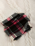 Warm & Stylish Tartan Hoodie with Decorative Buttons - Perfect Fit, Easy-Care Casual Winter Wear for Women