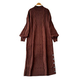 long sweater dress outfit Autumn and Winter Korean Style Loose Lazy Style Mid-Length Knitted Dress Women's Half Turtleneck Twist Sweater Skirt Fashion