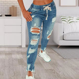 Purpdrank Women Jeans Ripped Vintage Woman's Distressed Jeans Streetwear Hip Hop High Waist Pants Skinny Denim Trousers джинсы женские