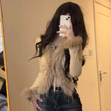 Purpdrank Women's Cardigan Sweater Y2K Girl Punk Hip Hop Street Wool Knit Loose Gothic Top long sleeve Cardigans mujer