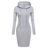 Purpdrank Ladies Dress Autumn Women Hooded Dresses Hoodies Women Sweatshirts Women Hoodies Dress Tops Ladies Clothing