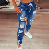 Purpdrank Women Jeans Ripped Vintage Woman's Distressed Jeans Streetwear Hip Hop High Waist Pants Skinny Denim Trousers джинсы женские