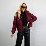 Purpdrank - 2023 Autumn Winter Women Parkas Jackets Casual Zipper Thick Outwear Coats Female Winter Cotton Jackets parkas Coat Coats