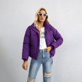 Purpdrank - 2023 Autumn Winter Women Parkas Jackets Casual Zipper Thick Outwear Coats Female Winter Cotton Jackets parkas Coat Coats