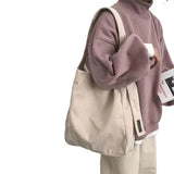 Purpdrank - Women Corduroy Bags New Canvas Retro Shoulder Bag Large Capacity Student Class Versatile Messenger Bag Handbags For Women