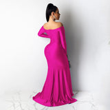 Purpdrank Birthday Dress for Women Evening Dress Party Dresses Long Dresses for Women Vestidos Woman Fall Dresses Long Sleeve