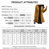 Purpdrank Solid Colo Slim Woolen Women's Coat Long Jacket Autumn Winter Fashion Korean Outerwear Black Coat Elegant Female Clothing