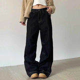 Vintage Wide Leg Jeans Women Y2K Autumn High Waist Streetwear Loose Denim Pants 4Xl Oversized Hip Hop Korean Straight Trousers