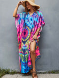 Kaftan Dresses For Women V-Neck Ethnic Print Loose Caftan Loungewear Plus Size Swimsuit Beach Cover Up