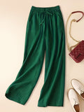 Chic Vintage Wide-Leg Pants: Breeze Through Spring to Fall - Casual, Comfortable, Easy-Care for Women