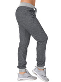 Long Length Solid Tie Waist Pants, Casual Jogger Pants With Pockets For All Season, Women's Clothing