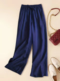 Chic Vintage Wide-Leg Pants: Breeze Through Spring to Fall - Casual, Comfortable, Easy-Care for Women