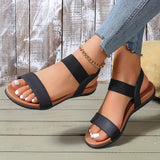 Purpdrank Thick-soled Elastic Strap Summer Sandals - Wear-resistant Mid-sole Outdoor Casual Sports Sandals For Women