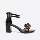 Purpdrank - Women Sexy Elegant Trendy Party Date Bowknot Round Toe Heeled Sandals