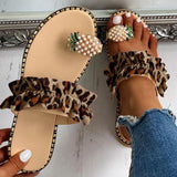 Purpdrank - Leopard Print Fashion Casual Patchwork Comfortable Slippers