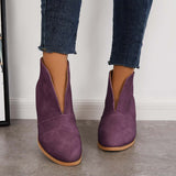 Purpdrank - Retro Western V Cut Ankle Boots