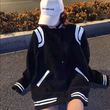 Purpdrank - women's jacket spring Oversized Woman Baseball Women's spring Jacket Long Sleeve Bomber Jackets Letter Print Casual Thin