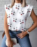 Purpdrank - Fashion Print Blouse Shirt Women Casual O-Neck Summer Womens Tops And Blouses Camiseta Mujer Ladies Shirts Woman Clothes Blusas