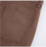 Purpdrank - Carpenter Jeans In Brown High Waist Loose Straight Leg Jeans Women Fashion Y2k Casual Streetwear Female Pants Baggy Trouser