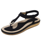 Purpdrank - summer shoes women bohemia beach flip flops soft flat sandals woman casual comfortable plus size wedge sandals