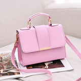 Purpdrank - Summer Fashion Women Bag Leather Handbags PU Shoulder Bag Small Flap Crossbody Bags for Women Messenger Bags