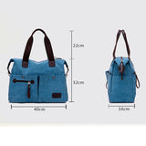 Purpdrank - New Arrive Women Messenger Bag Vintage Canvas Handbags Ladies Travel Bag Female Crossbody Shoulder Bag Big Casual Tote