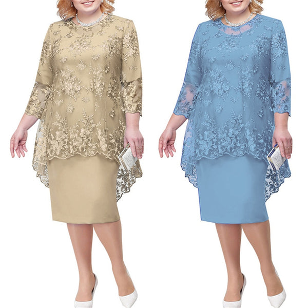 Purpdrank - Royal Blue Lace Mother Of The Bride Dresses Wome Plus Size ...