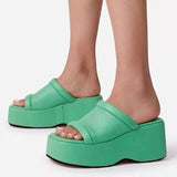 Purpdrank - Women Sandals 2023 New Platform Sandals With Wedge Shoes For Women Summer Sandals Heels Women Slippers Wedges Heel Zapatos Mujer