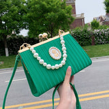 Purpdrank - Wedding evening bag with pearls elegant bags for women banquet fashion handbags for women luxury designer lady crossbody bags