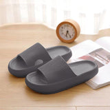 Purpdrank - Women's Super Soft Eva Thick Platform Slides Minimalist And Comfortable Indoor Bathroom Non-Slip Slippers Men's Slippers