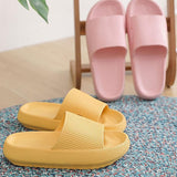 Purpdrank - Women's Super Soft Eva Thick Platform Slides Minimalist And Comfortable Indoor Bathroom Non-Slip Slippers Men's Slippers