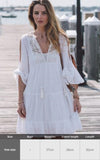 Purpdrank - Sexy New Shirt Beach Up White Beach Dress Loose Blouse Tunic Pocket Long Sleeve Swimsuit Cover Up Casual Beachwear